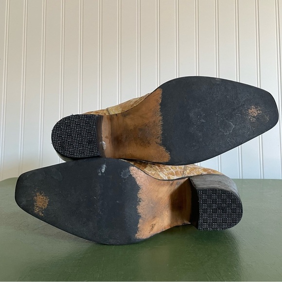 Ganni Python MARYSE Chelsea Boots w Cowboy Style Heels *Portugal* - Picture 5 of 12